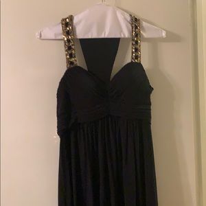 Gorgeous black and gold jeweled dress